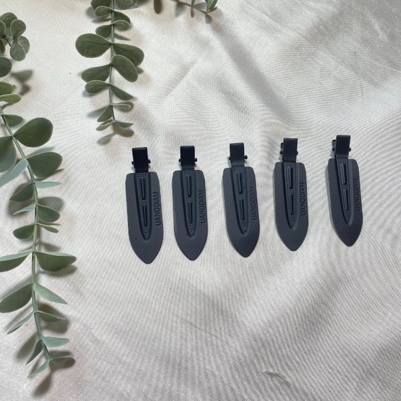 Bundle of 15 Metal Hair Styling Bang Clips Black, Brown, and Orange 5 of Each - Picture 3 of 7